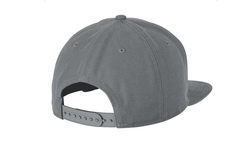 new era original fit flat bill snapback cap back graphite