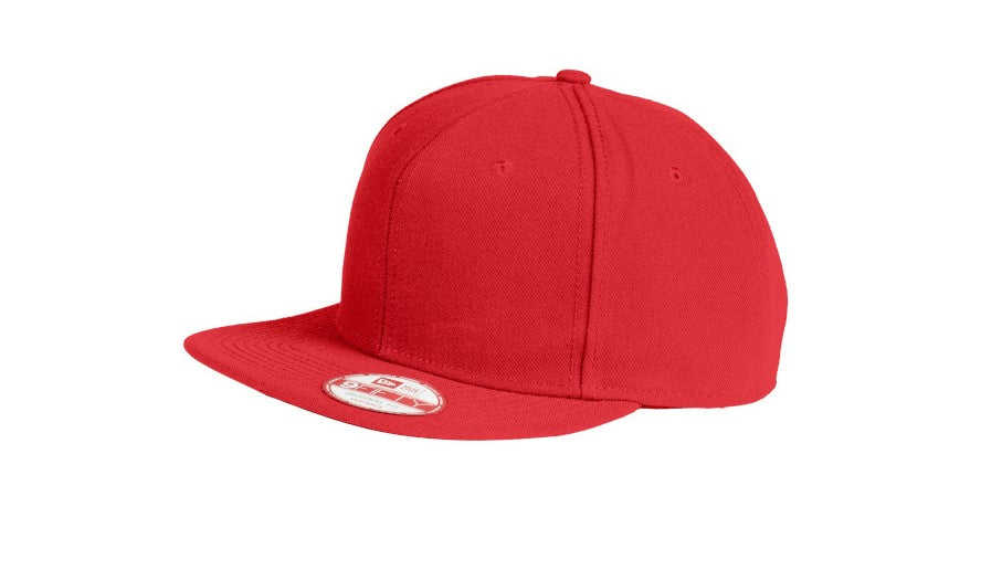 new era original fit flat bill snapback cap scarlet red