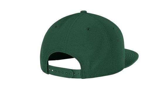 new era original fit diamond era flat bill snapback cap back dark green