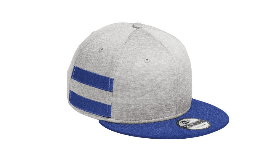 NE408 – New Era Shadow Heather Striped Flat Bill Snapback