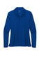 nike womens dri-fit pique long sleeve polo gym blue