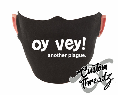 black face mask oy vey another plague DTG printed design