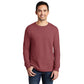 port & company unisex pigment-dyed long sleeve tee red rock