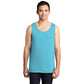 port & company unisex pigment-dyed tank top tidal wave blue