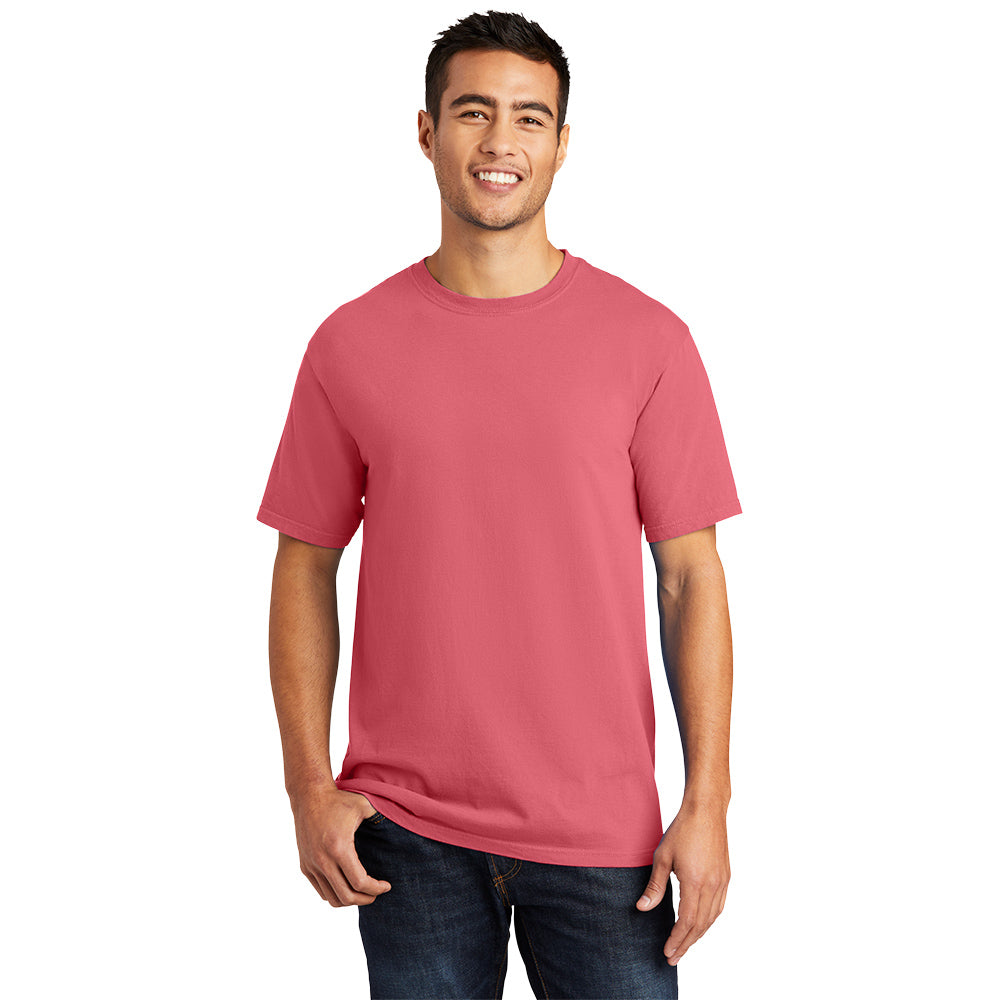 port & company unisex pigment-dyed tee fruit punch