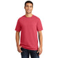 port & company unisex pigment-dyed tee poppy red