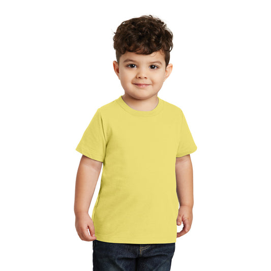 port & company toddler fan favorite ring spun cotton tee yellow