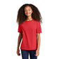 port & company youth fan favorite ring spun cotton tee bright red