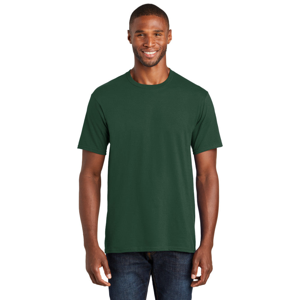 port & company fan favorite ring spun cotton tee forest green