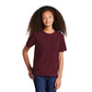 port & company youth core cotton tee athletic maroon