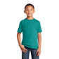 port & company youth core cotton tee bright aqua