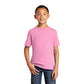 port & company youth core cotton tee candy pink