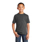 port & company youth core cotton tee dark heather grey