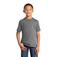 port & company youth core cotton tee graphite heather grey