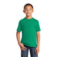 port & company youth core cotton tee kelly green