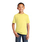 port & company youth core cotton tee yellow