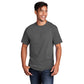 port & company core cotton tee charcoal grey