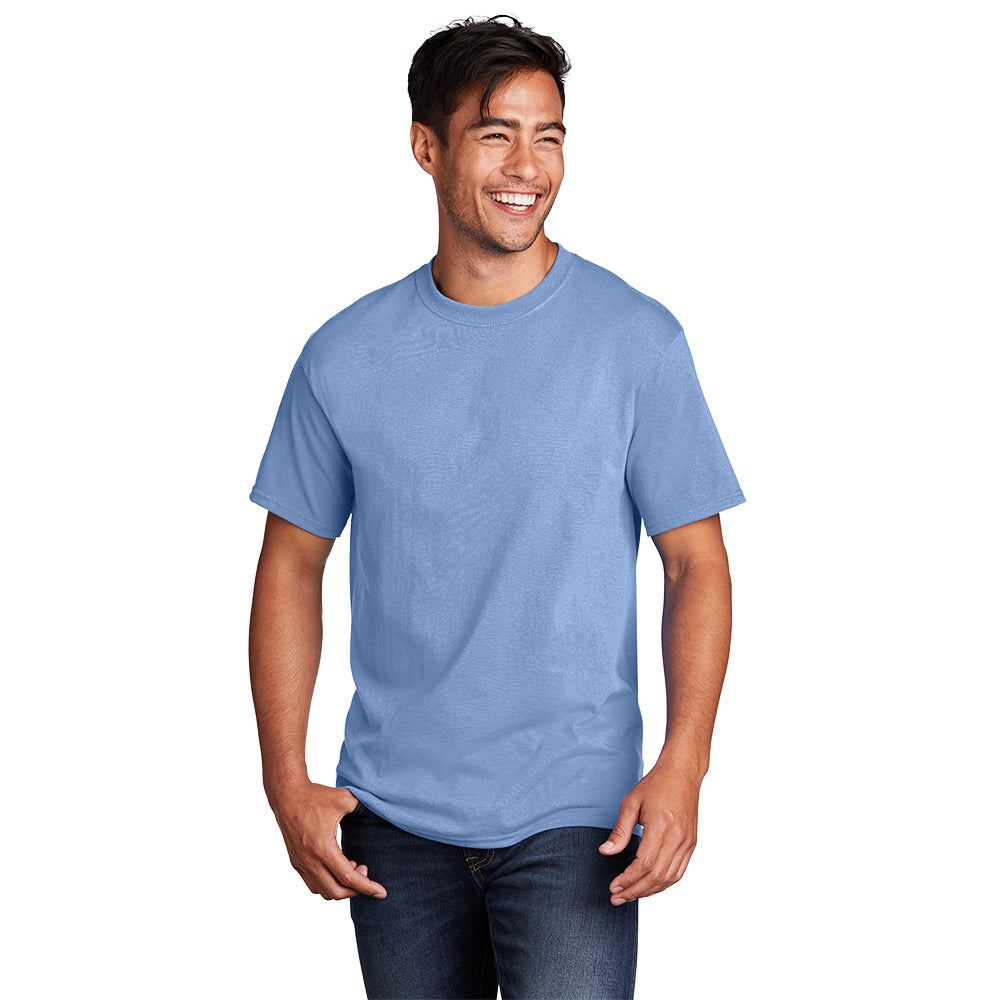 port & company core cotton tee light blue