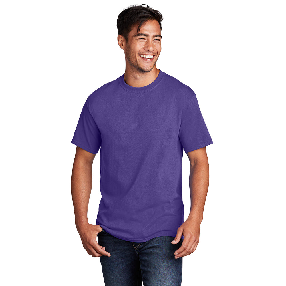 port & company core cotton tee purple