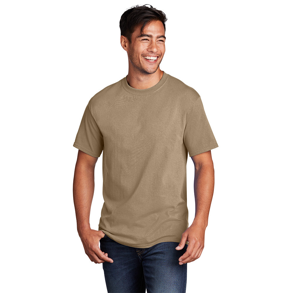 port & company core cotton tee sand