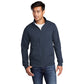 port & company core fleece cadet full zip sweatshirt navy