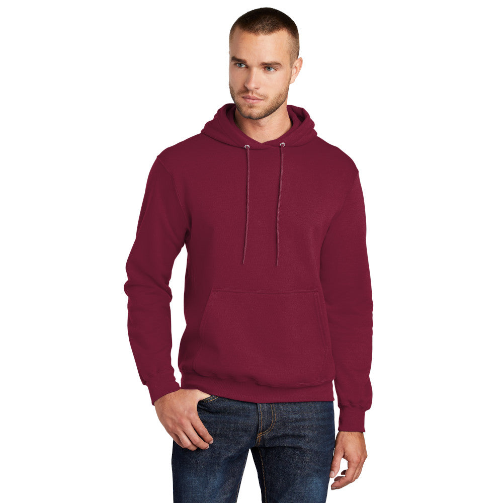 port & company core fleece hoodie cardinal red