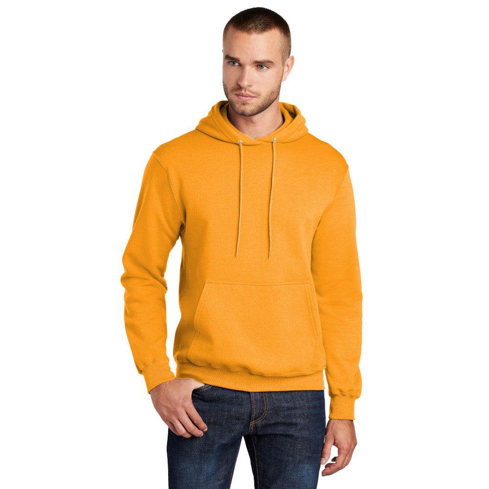 port & company core fleece hoodie gold