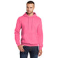 port & company core fleece hoodie neon pink