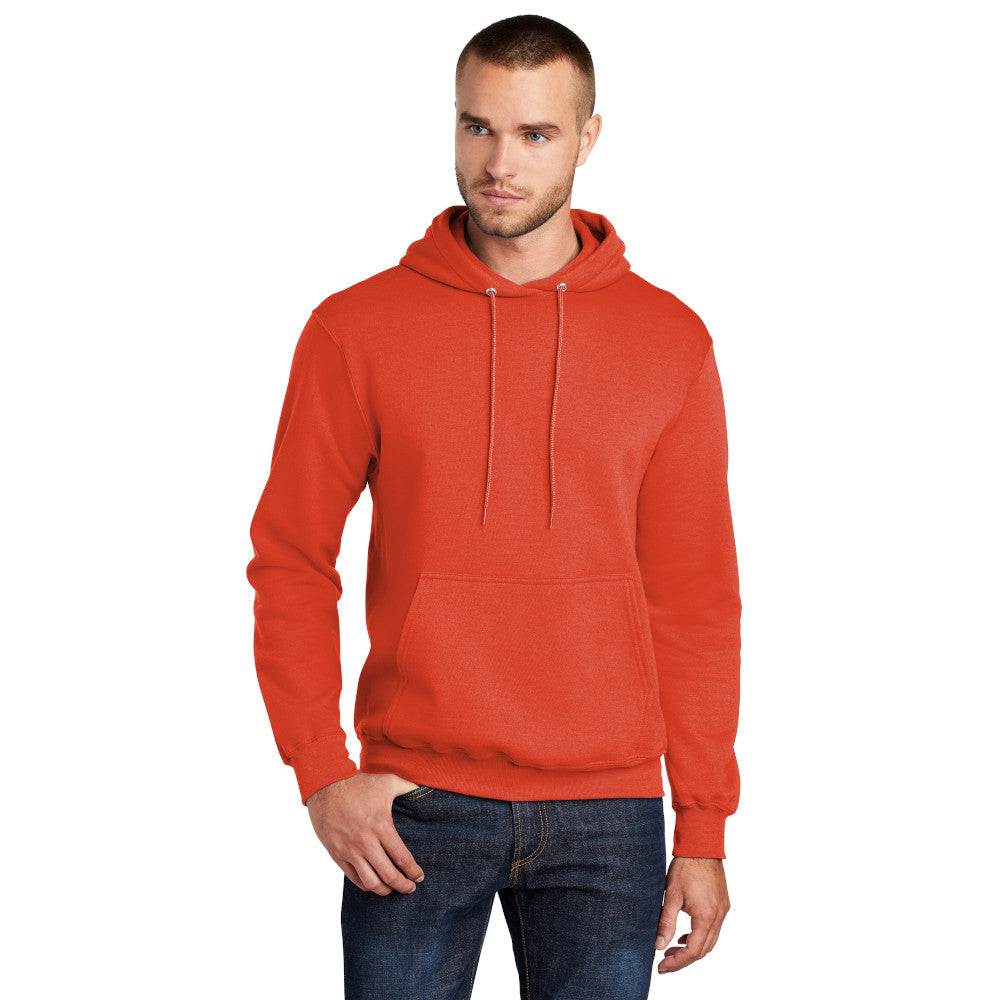 port & company core fleece hoodie orange