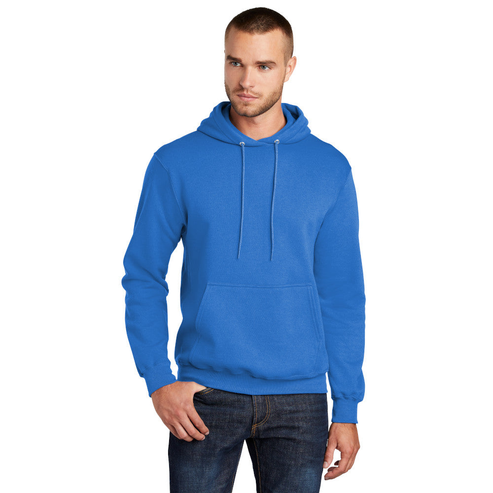 port & company core fleece hoodie royal blue