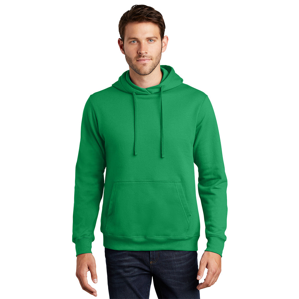 port & company fan favorite ring spun hoodie athletic kelly green