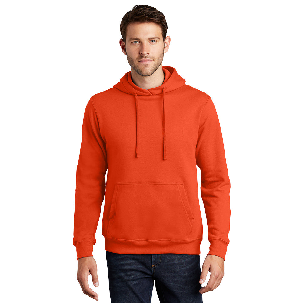 port & company fan favorite ring spun hoodie orange