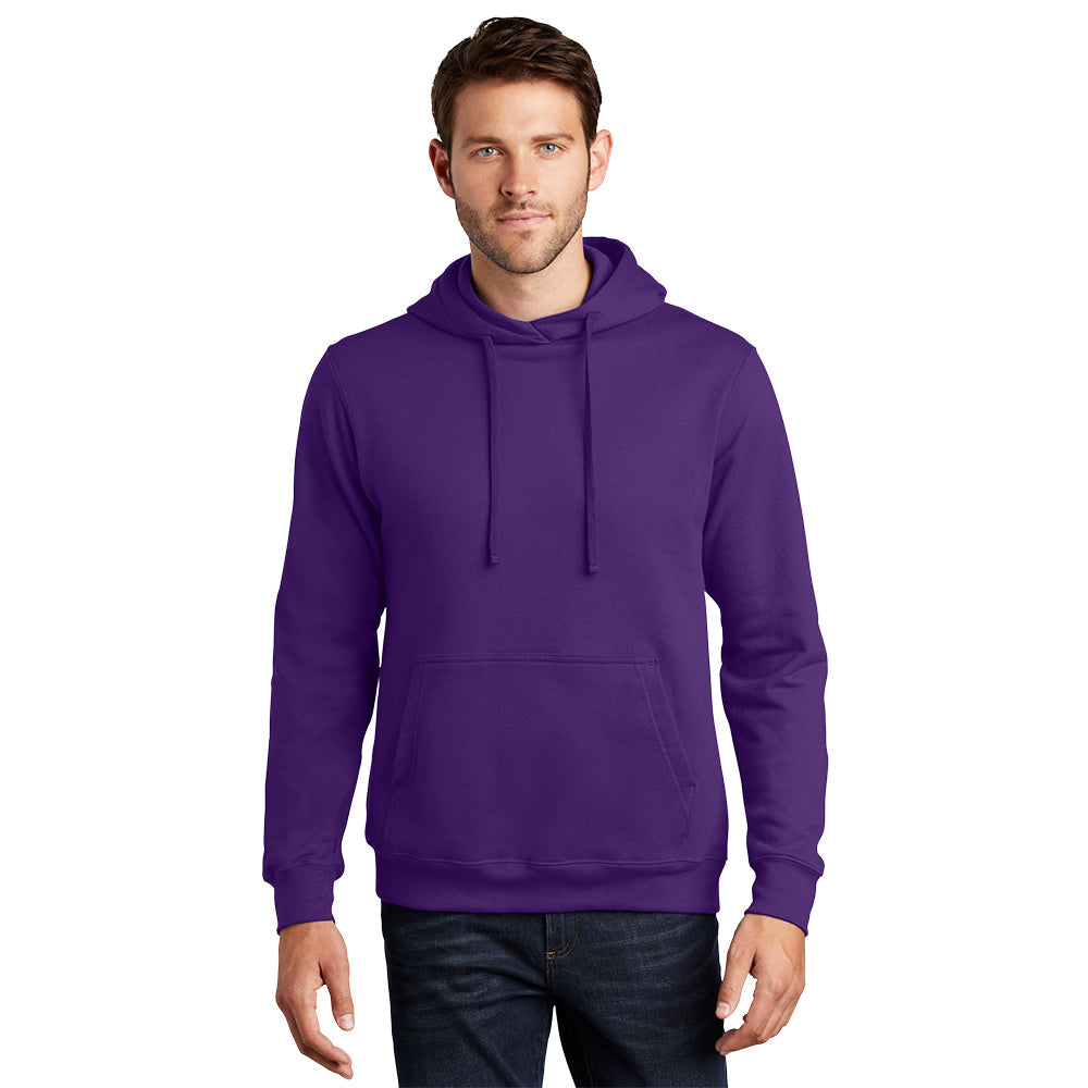 port & company fan favorite ring spun hoodie team purple