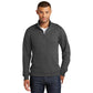 port & company fan favorite ring spun 1/4-zip pullover sweatshirt dark grey heather