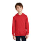 port & company fan favorite ring spun cotton hoodie bright red