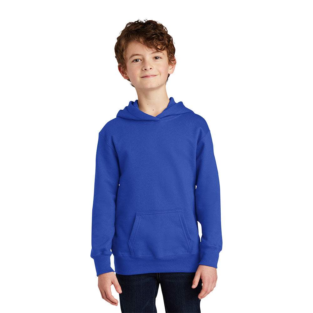 port & company fan favorite ring spun cotton hoodie true royal blue