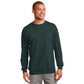 port & company tall fleece crewneck sweatshirt dark green
