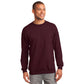 port & company tall fleece crewneck sweatshirt maroon
