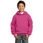 port & company youth fleece hoodie sangria