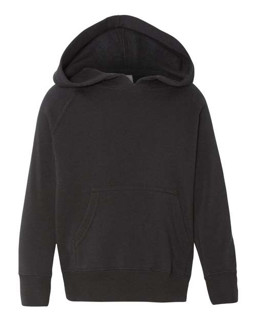 independent trading co toddler blend raglan hoodie black