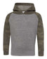 independent trading co toddler blend raglan hoodie nickel grey forest camo