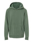 independent trading co youth pigment-dyed hoodie pine green