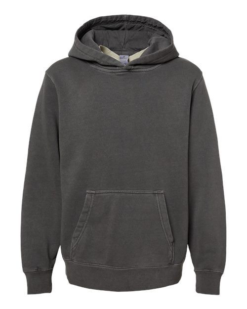 independent trading co youth pigment-dyed hoodie black