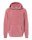 independent trading co youth pigment-dyed hoodie maroon