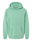 independent trading co youth pigment-dyed hoodie mint green