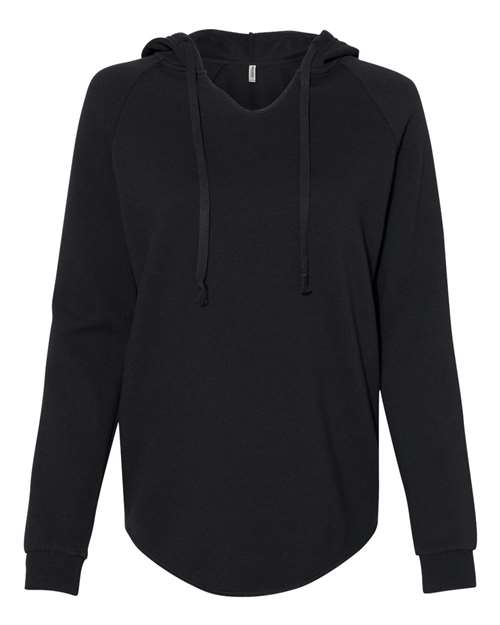 independent trading co womens california wave wash hoodie black