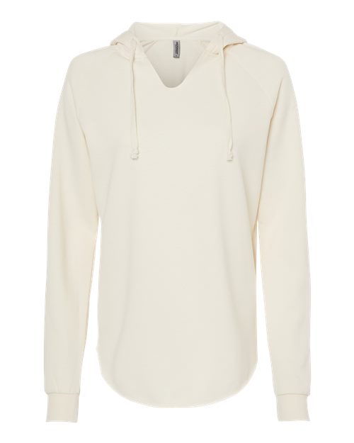 independent trading co womens california wave wash hoodie bone