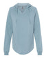 independent trading co womens california wave wash hoodie misty blue