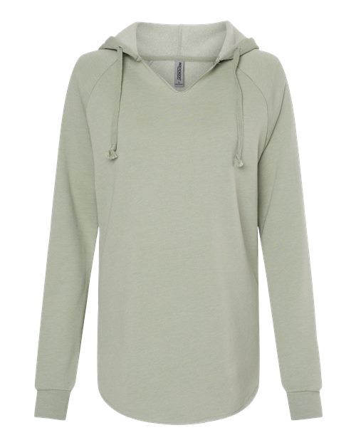 independent trading co womens california wave wash hoodie sage