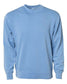 independent trading co pigment-dyed crewneck sweatshirt light blue